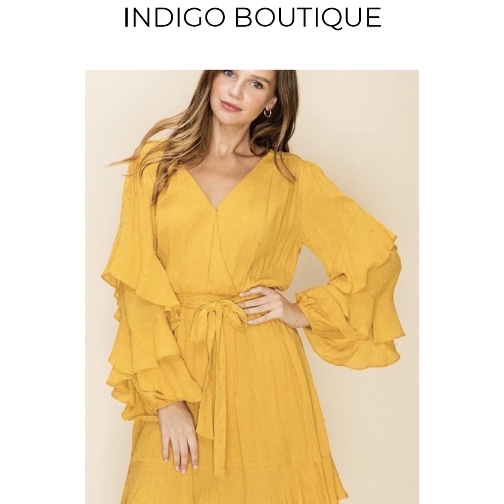Mustard Wrap Dress